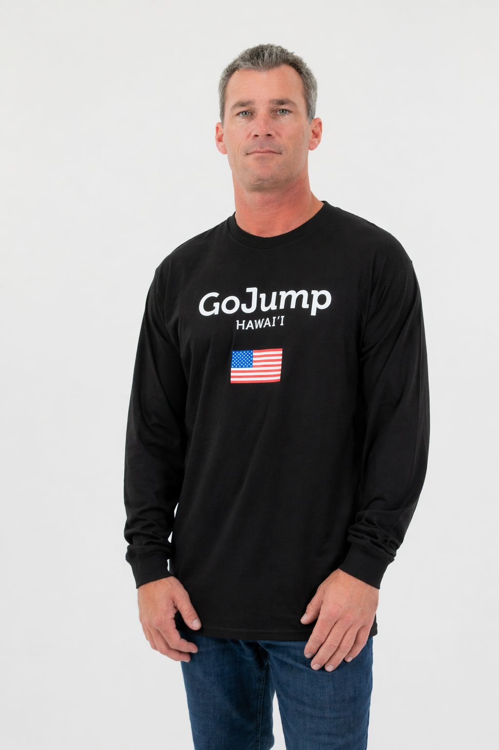 America Flag Hawaii - L/S Tee (M)