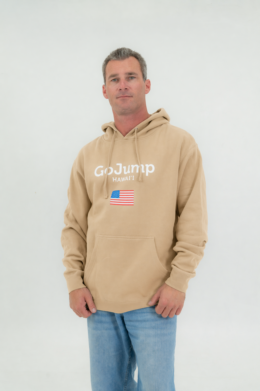America Flag Hawaii Hoodie (M)