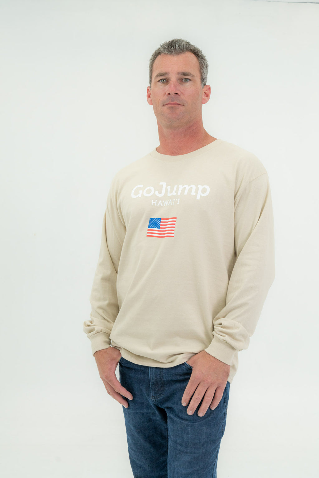 America Flag Hawaii - L/S Tee (M)