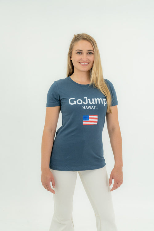 America Flag Hawaii - S/S Tee (F)