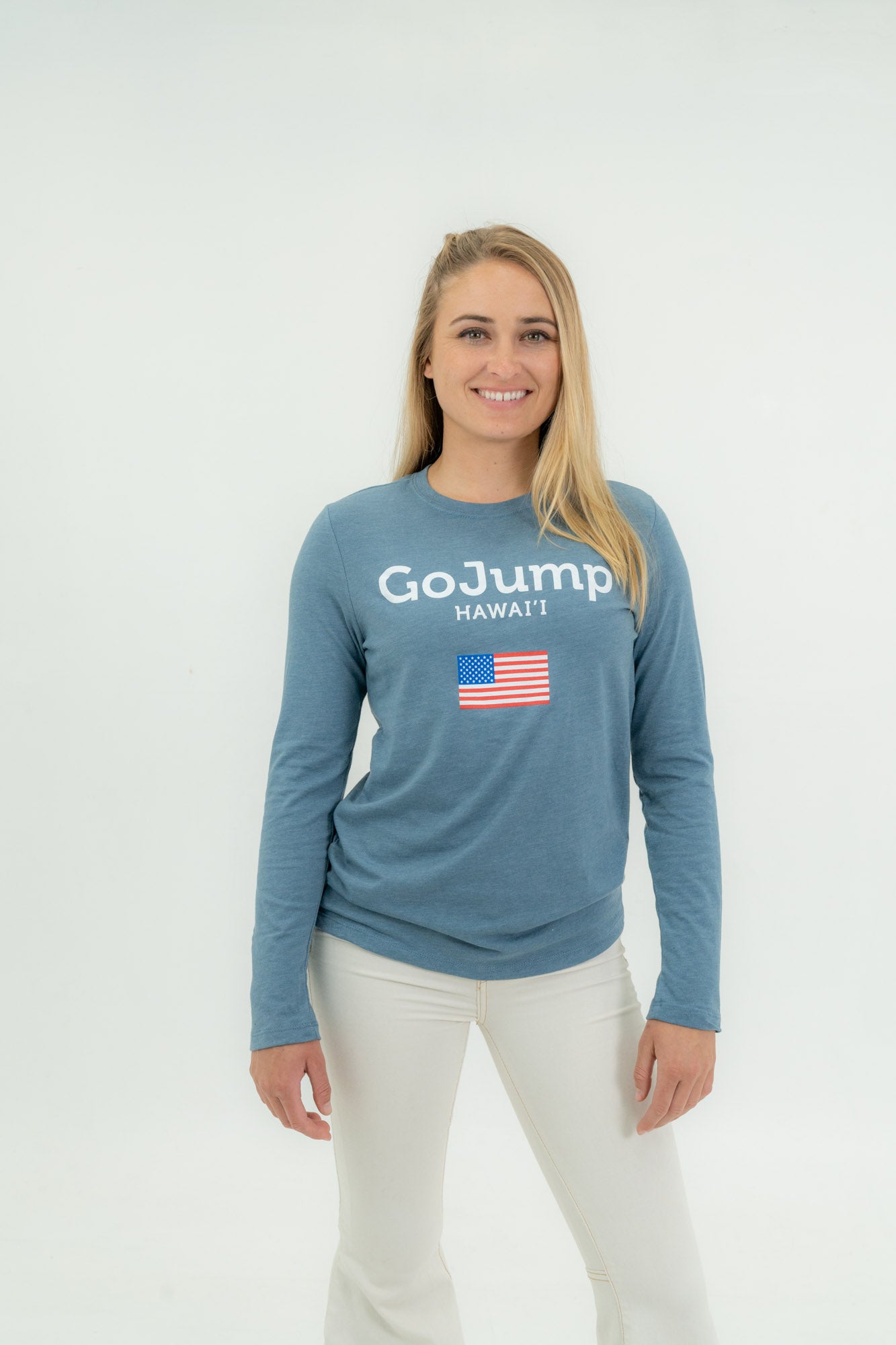 America Flag Hawaii - L/S Tee (F)