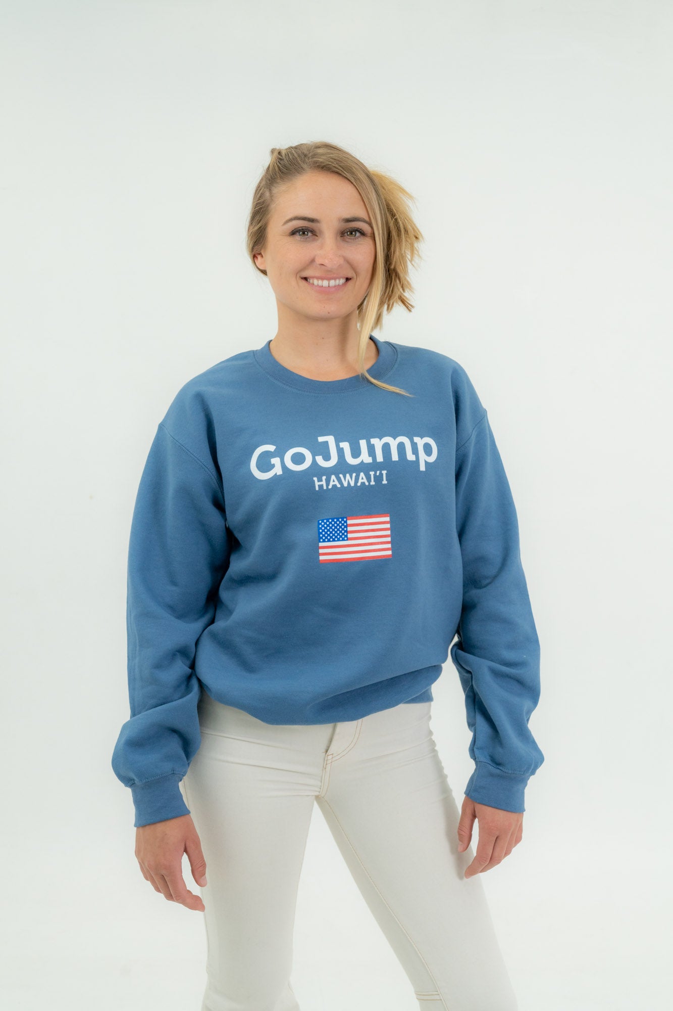America Flag Hawaii - Crewneck (F)