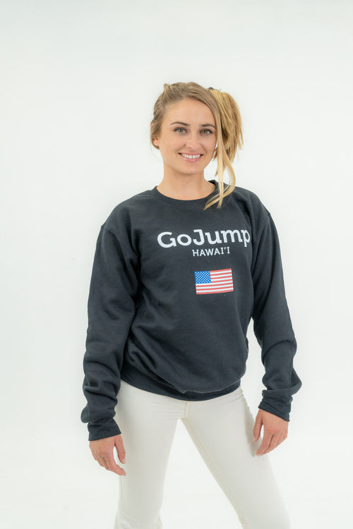 America Flag Hawaii - Crewneck (F)