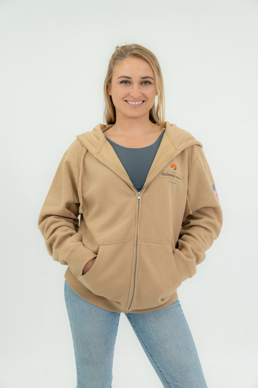 Team Hawaii - Zip Hoodie Sweatshirt (F)