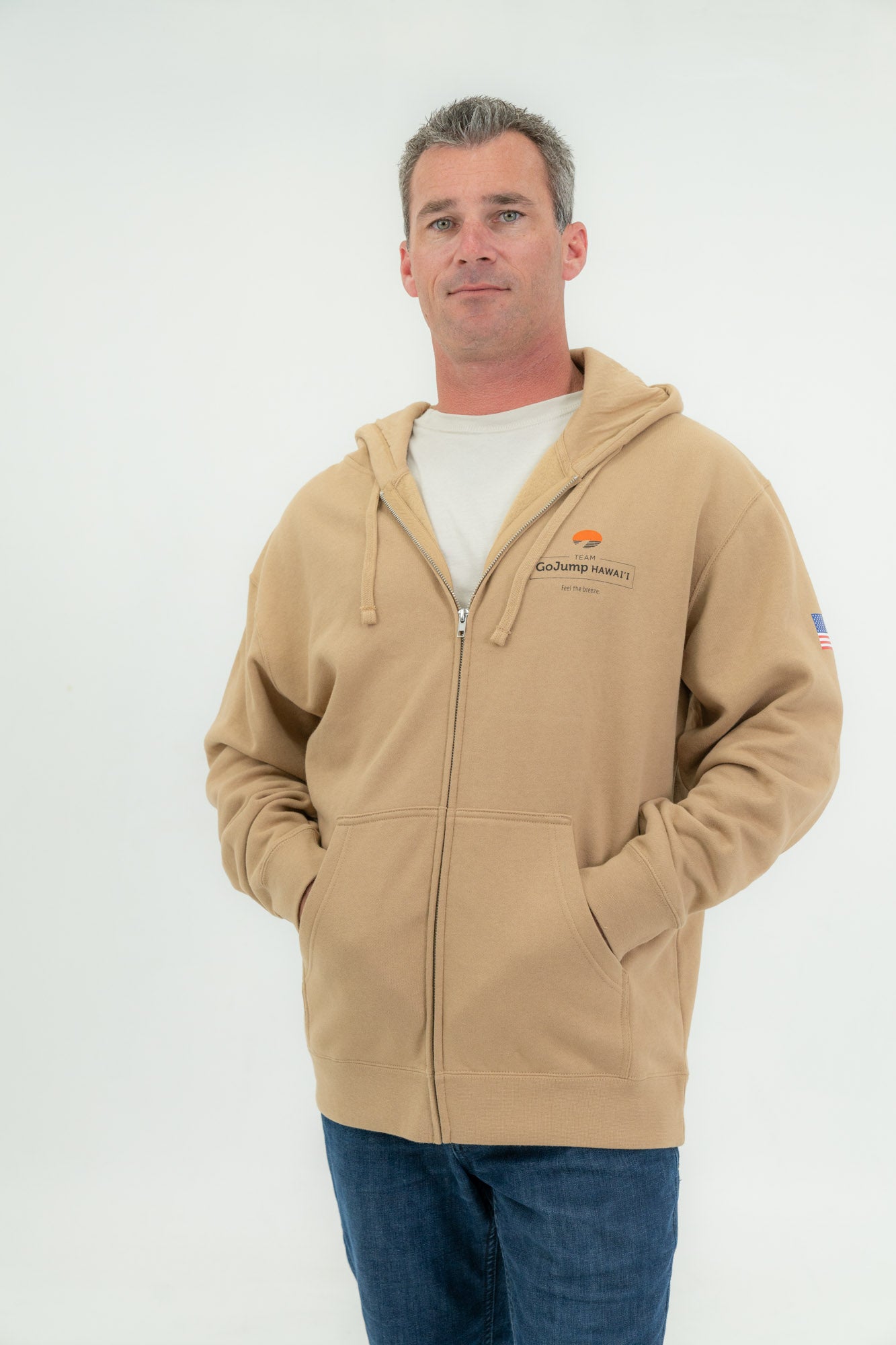 Team Hawaii - Zip Hoodie Sweatshirt (M)