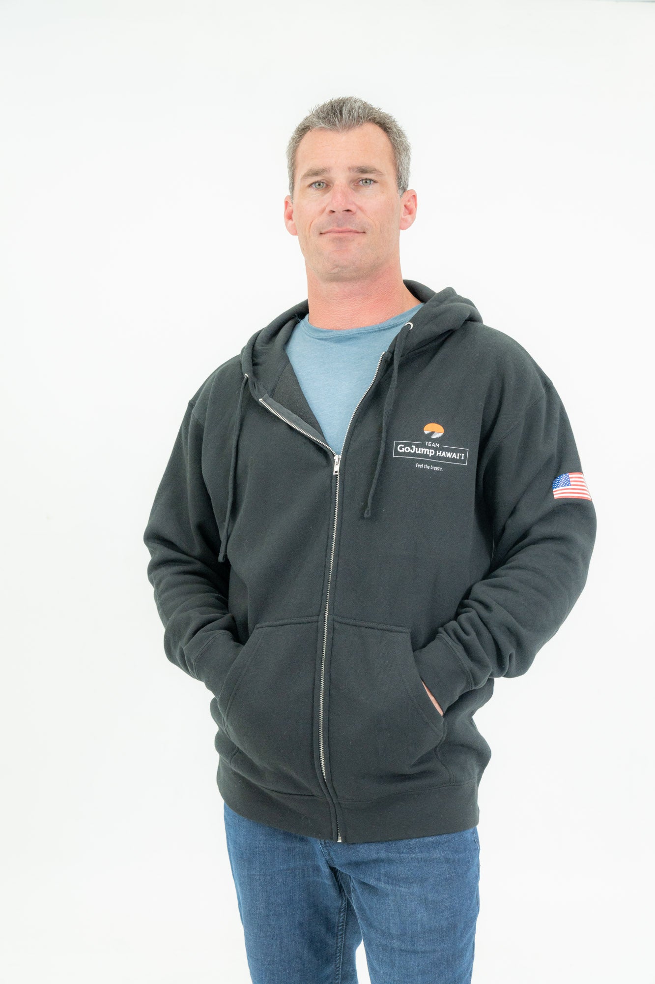 Team Hawaii - Zip Hoodie Sweatshirt (M)