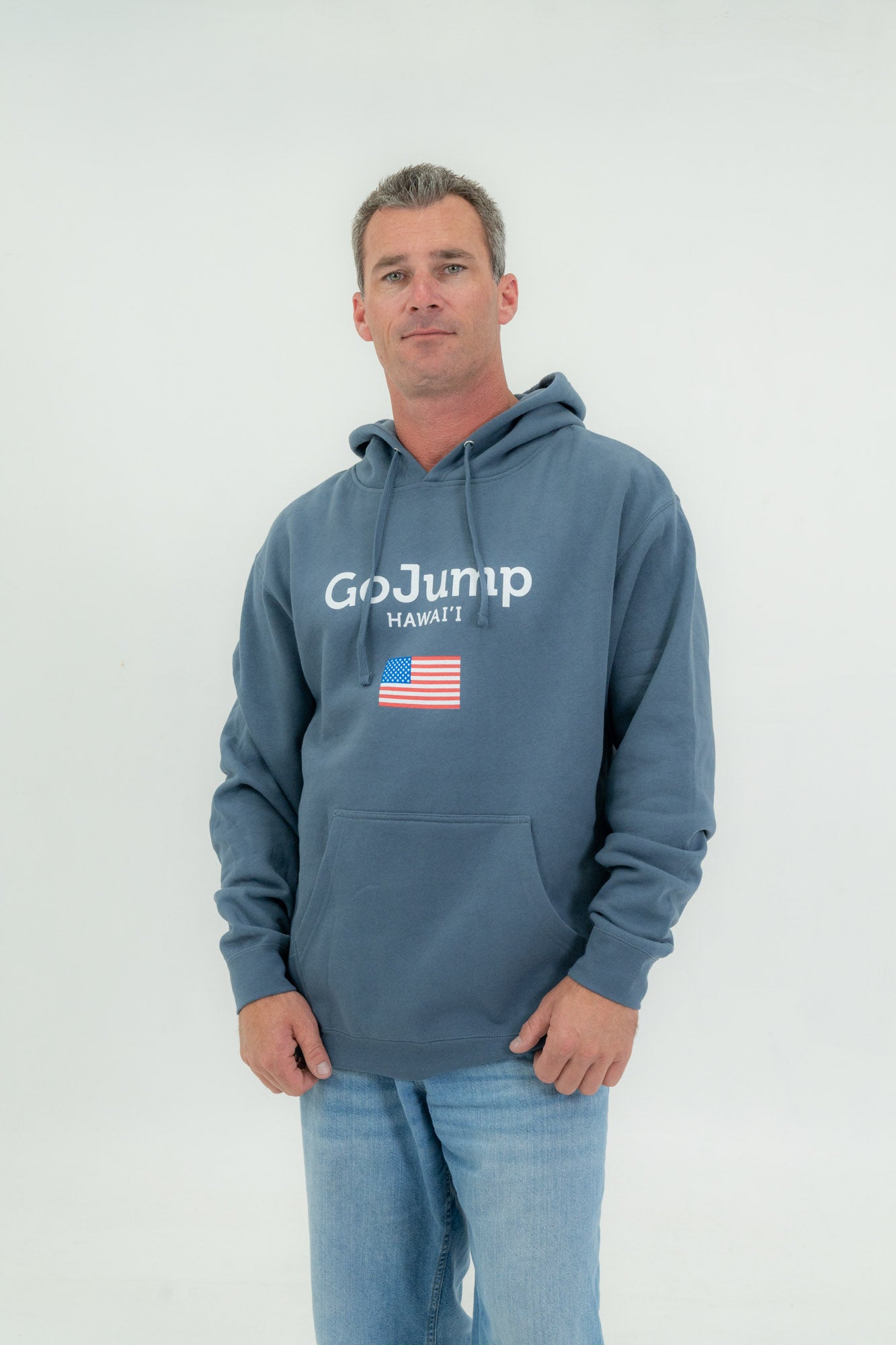 America Flag Hawaii Hoodie (M)