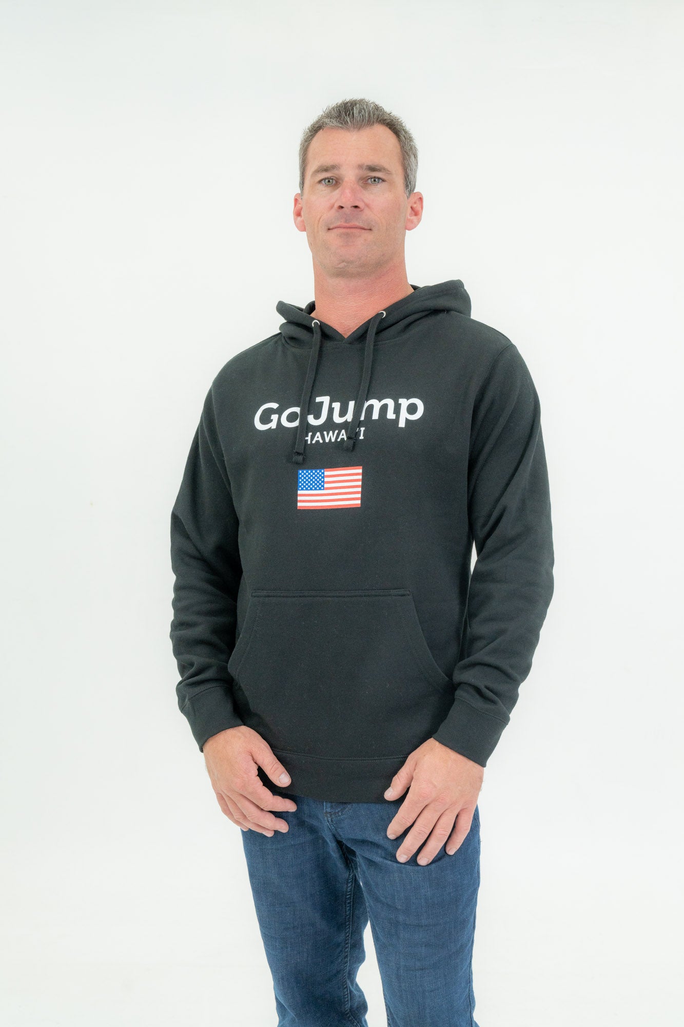 America Flag Hawaii Hoodie (M)