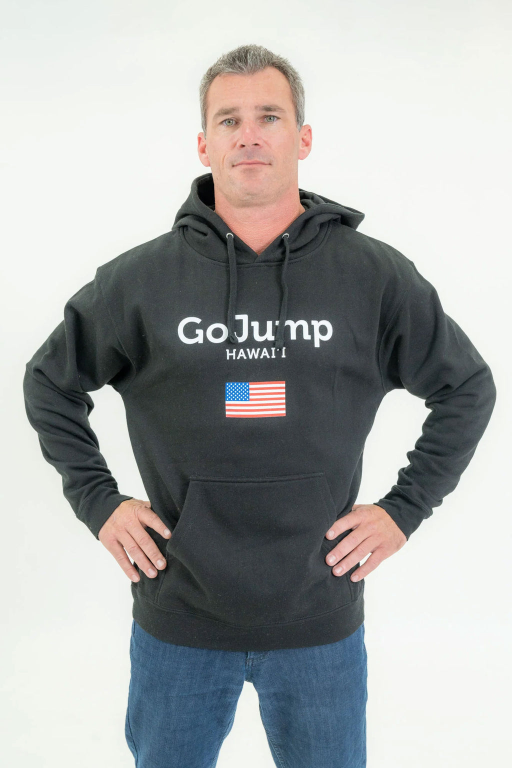 America Flag Hawaii Hoodie (M)